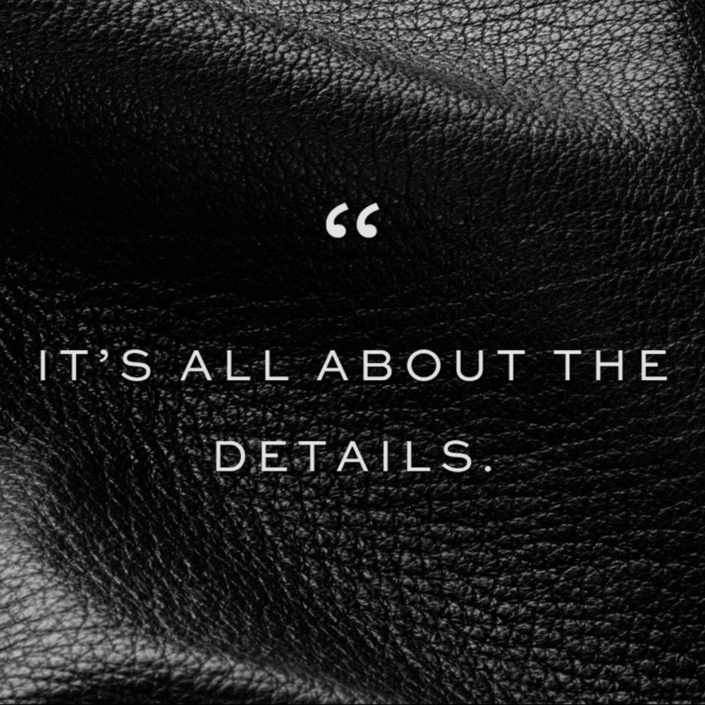 Details create the big picture!